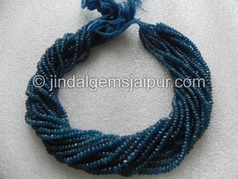 Neon Blue Apetite Faceted Roundelle
